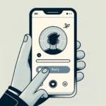 "Ilustrasi cara menggunakan Instagram Story Viewer untuk melihat story secara anonim, dengan tampilan aplikasi Instagram dan ikon story."